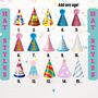 Photo Birthday Bunting Banner With Party Hats, thumbnail 4 of 4