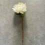 Artificial White Peony Stem, thumbnail 2 of 7