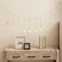 Gold Bohemian Moon Phase Garland For Home Office, thumbnail 6 of 8