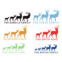 Personalised Stag Family Wall Sticker Gift For Family, thumbnail 2 of 3