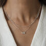 Dana Silver Sterling Satellite Chain Necklace, thumbnail 5 of 6