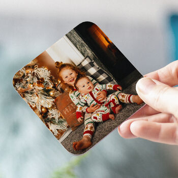 Set Of Four Personalised Photo Drink Coasters, 3 of 4