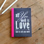 All You Need Is Love A6 Notebook, thumbnail 2 of 4