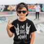 Rock Salute I'm This Many Four Kids T Shirt, thumbnail 1 of 6