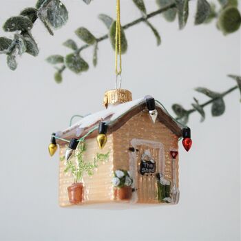 Garden Shed Christmas Tree Decoration, 3 of 6