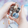 New Baby Personalised Photo And Message Keyring, thumbnail 3 of 3