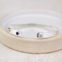 Sterling Silver Birthstone Cuff, thumbnail 2 of 7