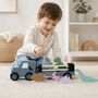 Personalised Wooden Dinosaur Jeep Toy With Trailer And Dinosaurs, thumbnail 3 of 5