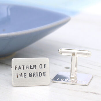 Wedding Cufflinks. Father Of The Bride Gift, 2 of 6