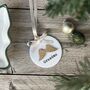 Memorial Ceramic Decoration With Golden Angel Wings, thumbnail 2 of 9