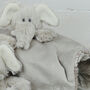 Elephant Finger Puppet Baby Soother Comforter, Boxed, thumbnail 5 of 7