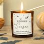 Personalised Spooky Vanilla Scented Glass Candle, thumbnail 2 of 2