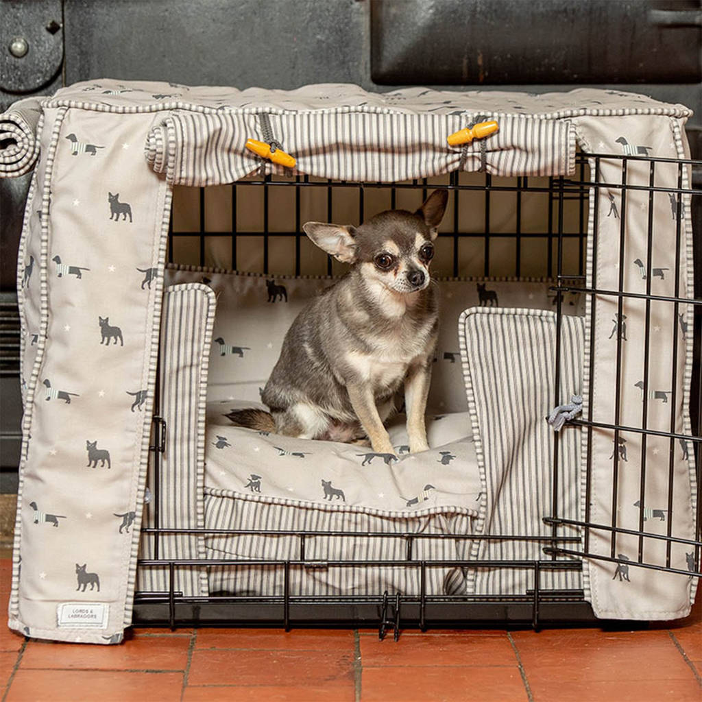 custom made dog crate cover available in five fabrics by lords