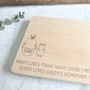 Gifts For Him Daddy And Me Personalised Serving Board, thumbnail 3 of 3