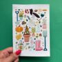 Illustrated Garden Print, Cottagecore Art Print, thumbnail 1 of 2