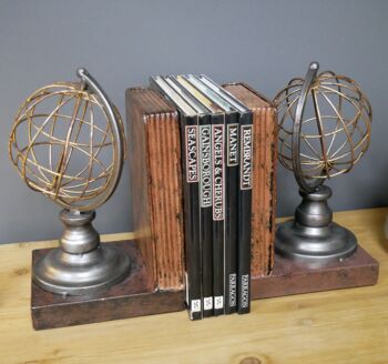 Globe Book Ends, 2 of 3