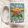 'Thank You For Being Part Of My Journey' Mug, thumbnail 1 of 4