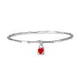 Silver Red Heart Bracelet, thumbnail 1 of 2