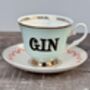 Yvonne Ellen Gin Tea Cup And Saucer, thumbnail 1 of 4