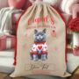 Personalised Valentine Cat Love Heart Sack, thumbnail 5 of 12