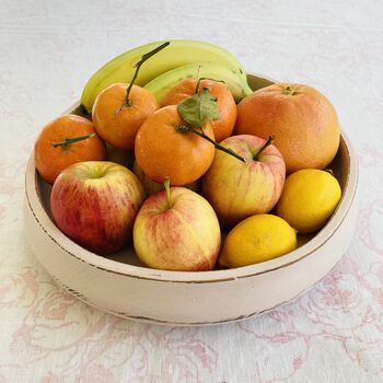 Antique Painted Pink Wooden Fruit Bowl ~ Three, 4 of 6