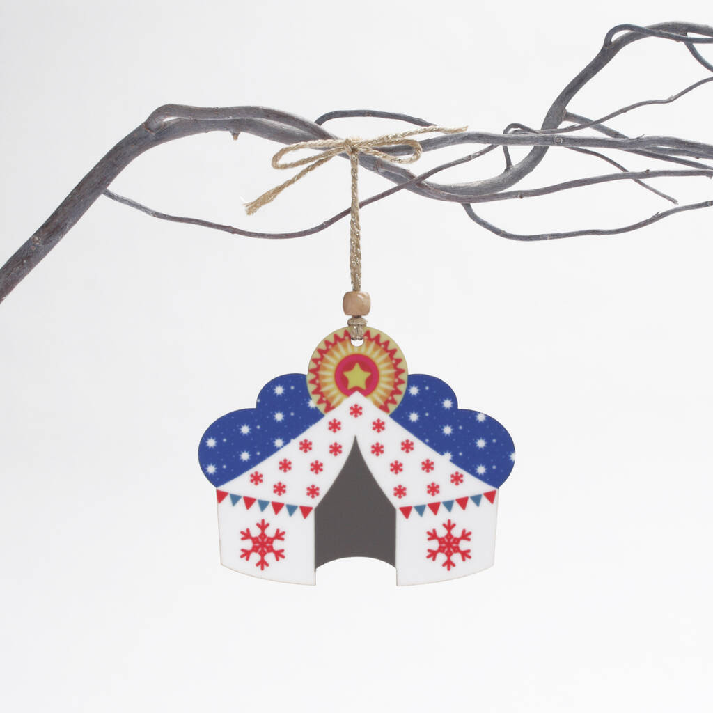 Christmas Tent Wooden Christmas Tree Decoration By Hello Pablo