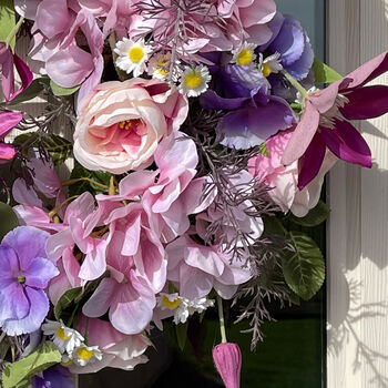 Fandango Faux Flowers Wreath, 2 of 3