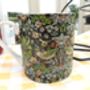 Jumbo Mug In Black Strawberry Thief Design, thumbnail 6 of 7