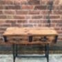 Industrial Reclaimed Console Side Table Drawers 004, thumbnail 3 of 6