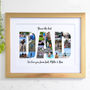 Personalised Photos Inside Dad Word Art, thumbnail 7 of 10