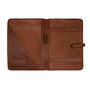 Personalised A4 Leather Document Holder In Brown, thumbnail 4 of 8