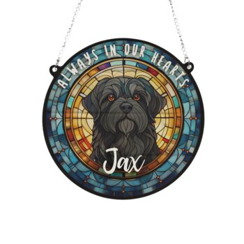 Shih Tzu Black Memorial Suncatcher, 3 of 6