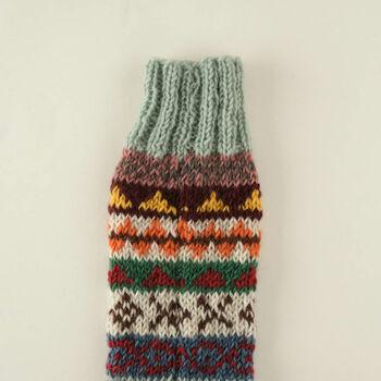 Fair Isle Hand Knitted Wool Socks, 10 of 10