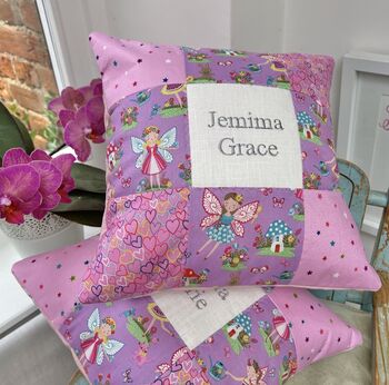 Fairy Garden Name Cushion, 3 of 10