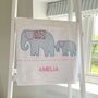 Personalised White Bath Towels With Liberty Print, thumbnail 4 of 9