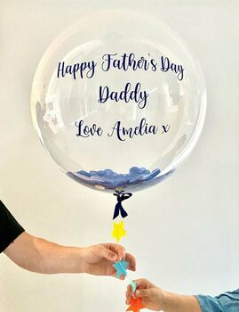 Personalised Confetti Filled Bubble Balloon With Tail, 3 of 6