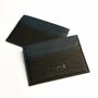 Slim Leather Card Holder Wallet; Brown Tan/Black, thumbnail 6 of 12