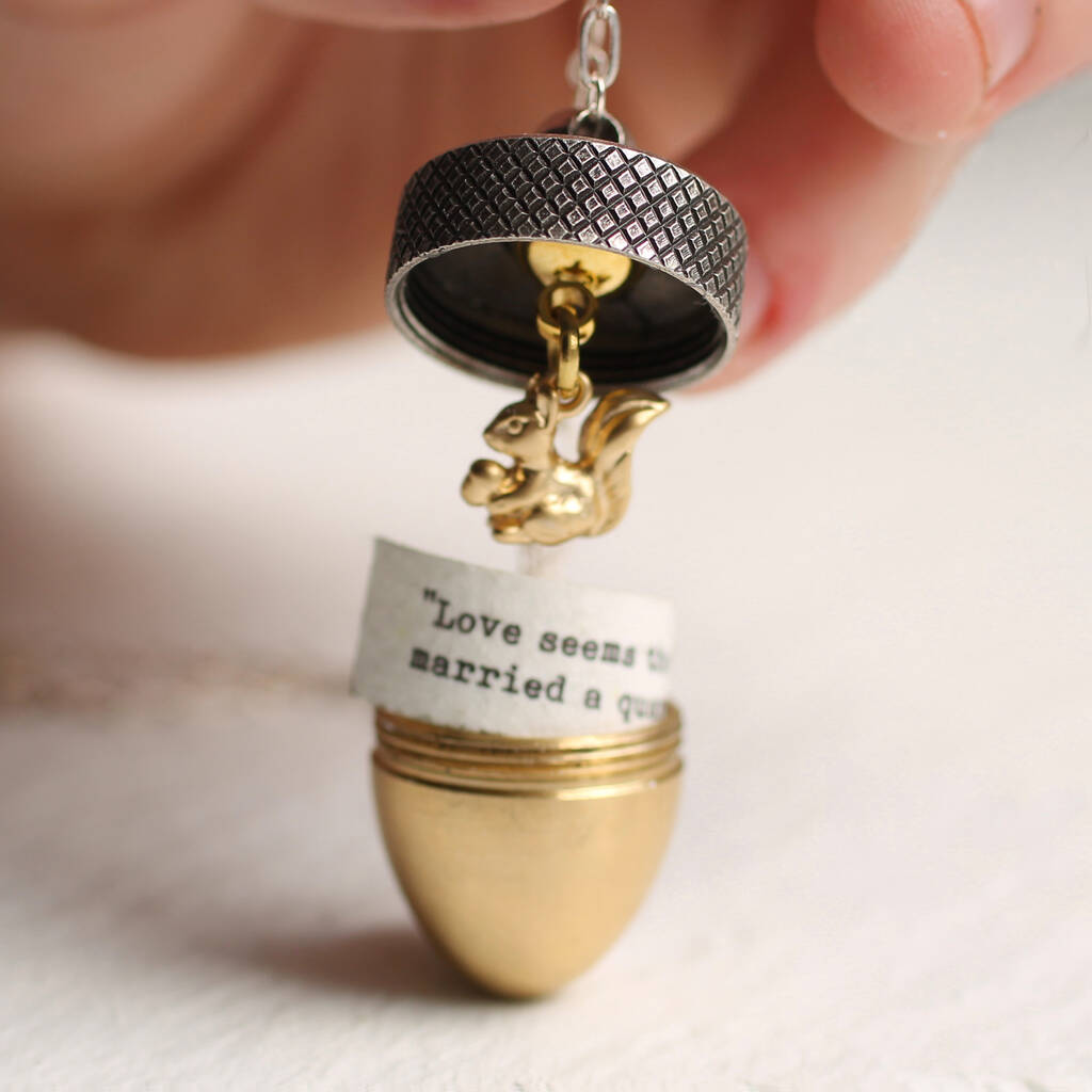 Acorn Squirrel Locket With Personalised Message, 1 of 12