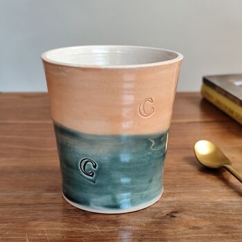 Letter C Handmade Alphabet Mug Tumbler, 2 of 8