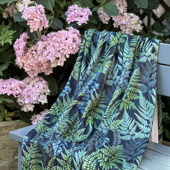 Luxury Thick Super Soft Throw Warm Blanket Ferns Floral, 5 of 7
