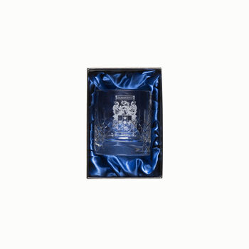 Personalised Whisky Glass With Family Coat Of Arms, 2 of 6