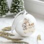 White And Gold Luxury Ceramic Bauble, thumbnail 2 of 2
