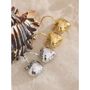 Monaco D’or Gold Love Heart Bubble Hoop Drop Gift Earrings, thumbnail 4 of 4