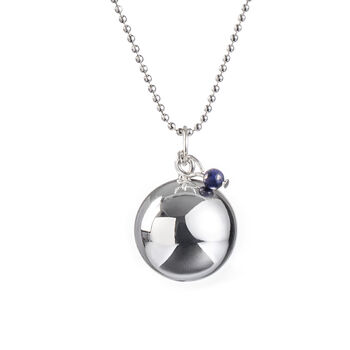 Angel Caller Pregnancy Necklace With Lapis Lazuli, 5 of 9