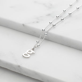 Personalised Satellite Chain Initial Necklace, 3 of 10