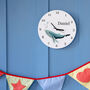 Personalised Whale Sea Themed Bedroom Clock, thumbnail 2 of 2