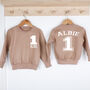 Personalised Name And Age Birthday Jumper, thumbnail 2 of 10