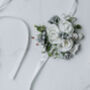 Bridal Flower Accessory In Silver, thumbnail 2 of 11