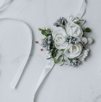 Bridal Flower Accessory In Silver, 2 of 11