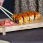 Solid Oak Hand Crafted Sushi Serving Board, thumbnail 1 of 7